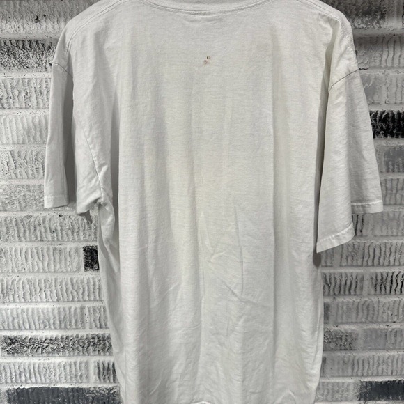 Vintage Hard Rock Cafe T-Shirt XL White Teal Purple Vancouver Canada 1989 Flaw - Picture 5 of 11